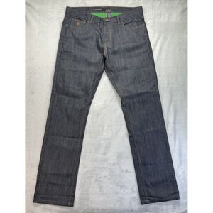 RocaWear Jeans Men's 38x38‎ Original Fit Dark Wash Straight Leg Pocket Logo